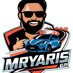 MRYARIS.GR — logo and mascot